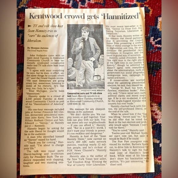 DELIVER US FROM EVIL Hardcover Book SIGNED by Sean Hannity - Picture 3 of 7